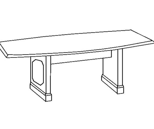 Boat-Shape Conference Table-0