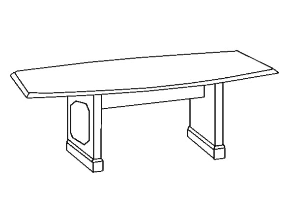 Boat-Shape Conference Table-0
