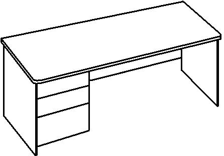 Single Pedestal Desks-0