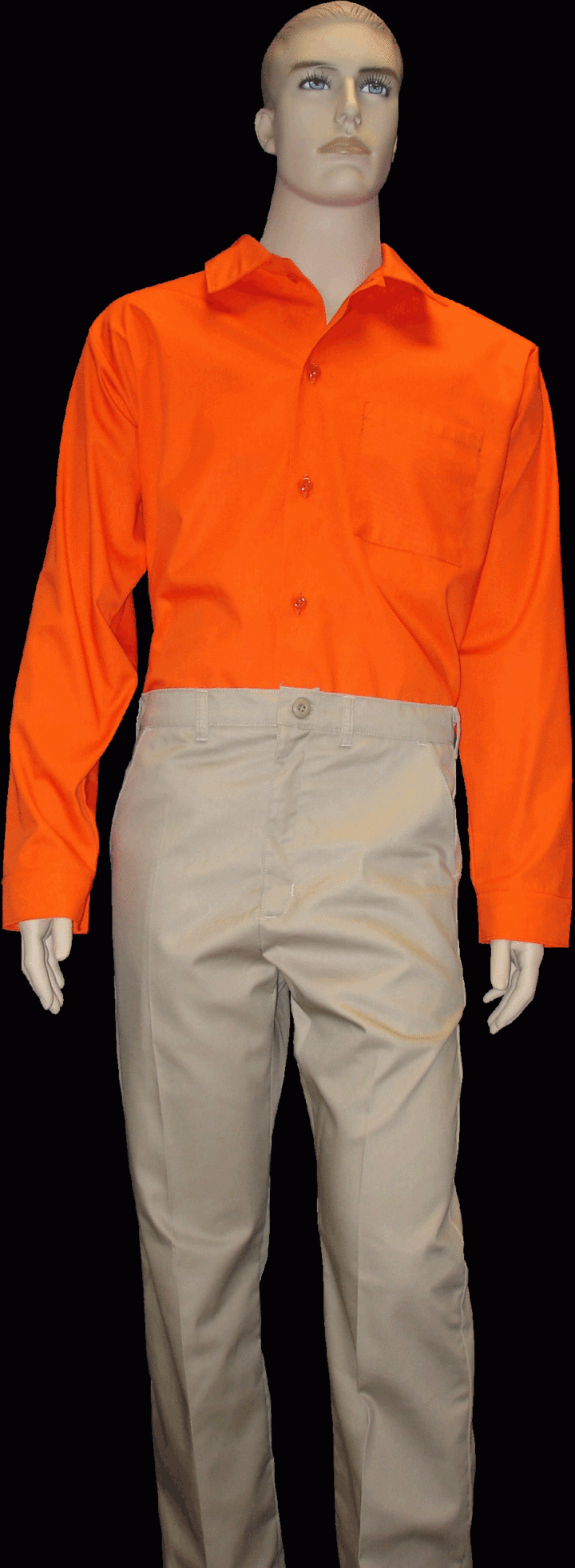Long Sleeve Orange Shirt-0