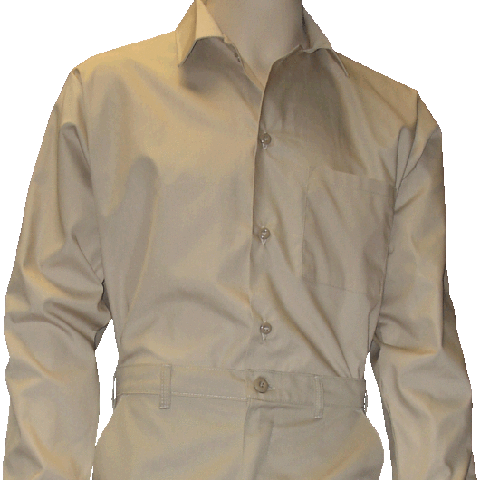 Long Sleeve Khaki Shirt-0